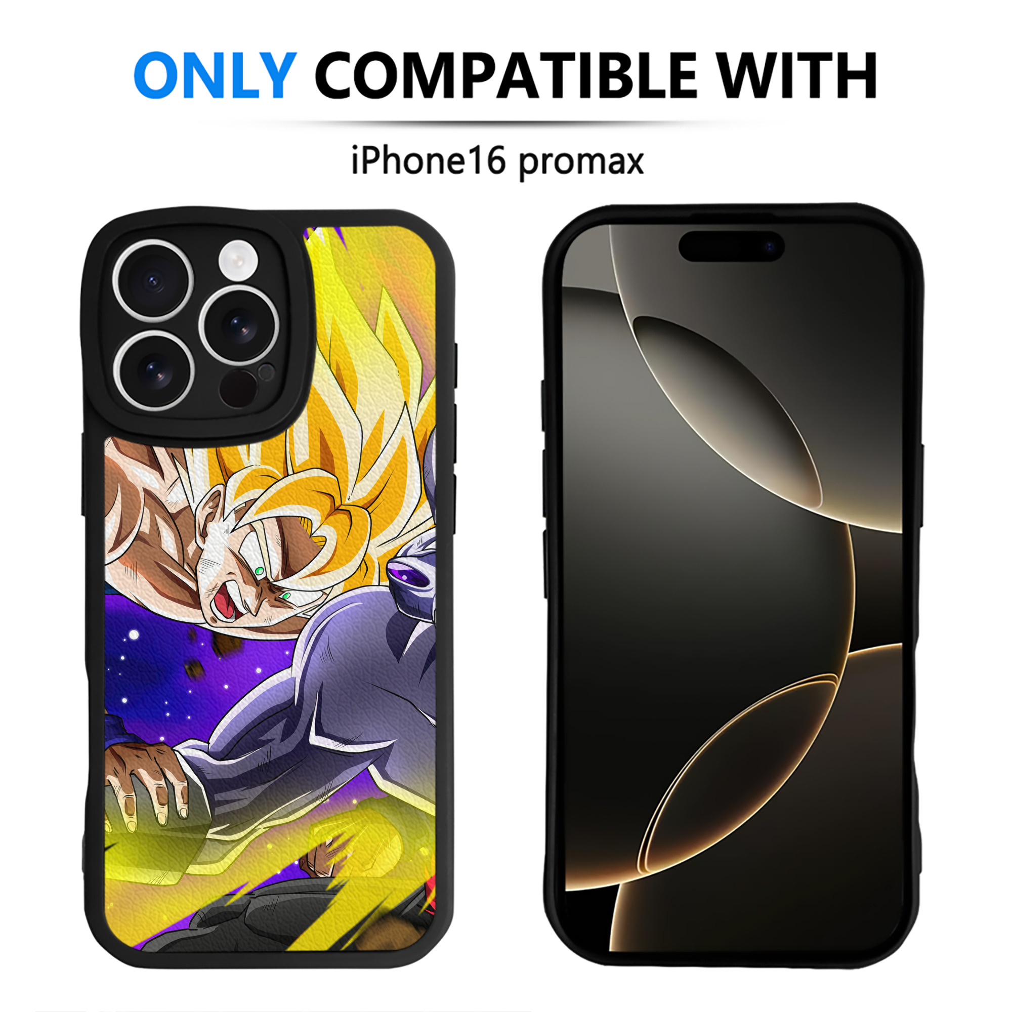 （画像用） ドラゴンボール DRAGON BALL 【iPhone 16シリーズ対応】シリコンスマホケース（レザー調） 材質：シリコン